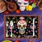 Day of The Dead Table Runner with Day of the Dead Place Mat for Day of the Dead Party Decorations